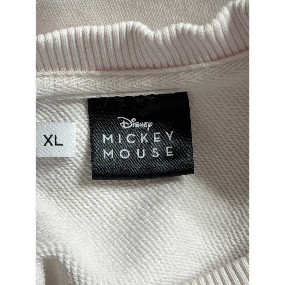 Desigual Mickey Mouse Crazy Art Graphic Sweatshirt XL White Long Sleeve Graphic - Picture 6 of 8